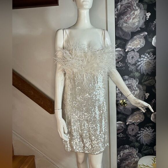 Bhldn Audrey Adele sequin dress/ size 8 - Picture 6 of 10